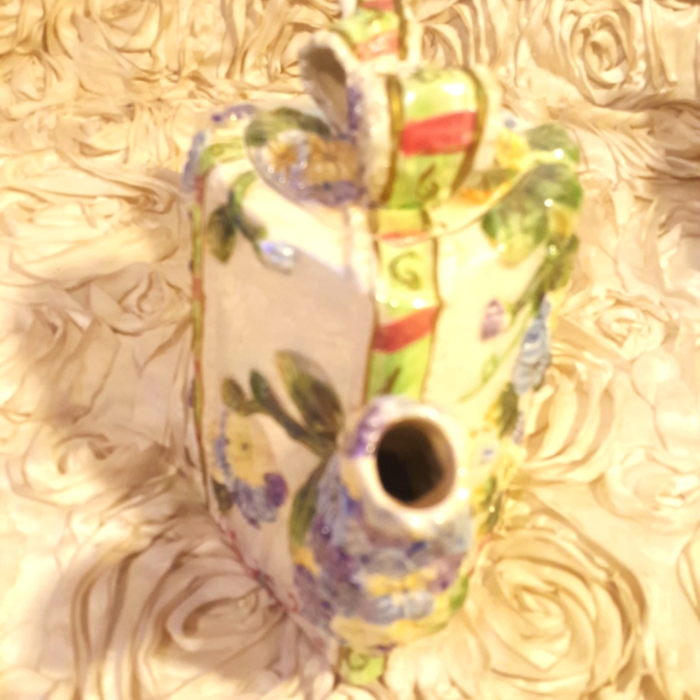 Teapot Decorative Floral Ribbon - Ceramic - Picture 4 of 16